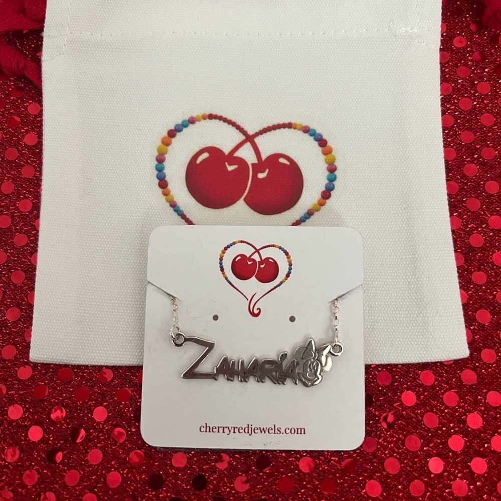 “Zaharia” Silver personalized name necklace